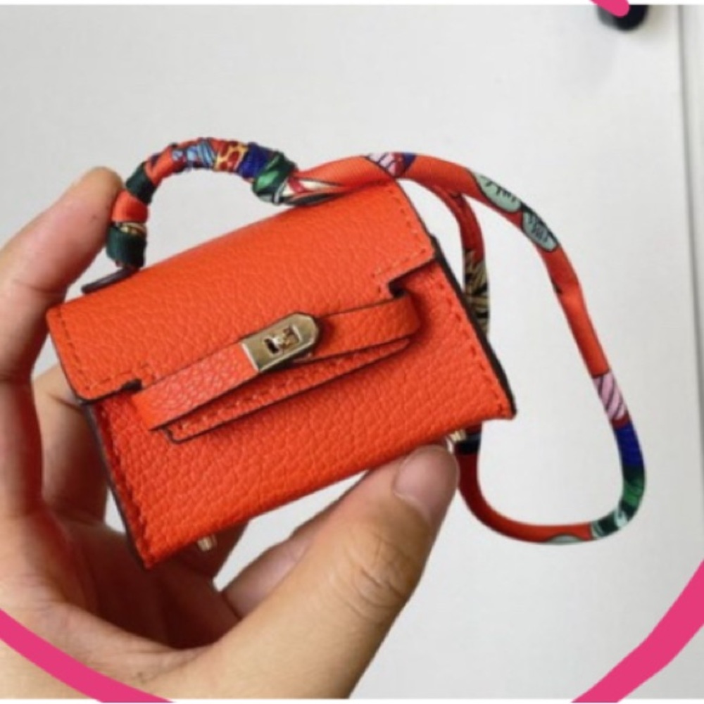 Mini Orange Hermes Crossbody Bag
